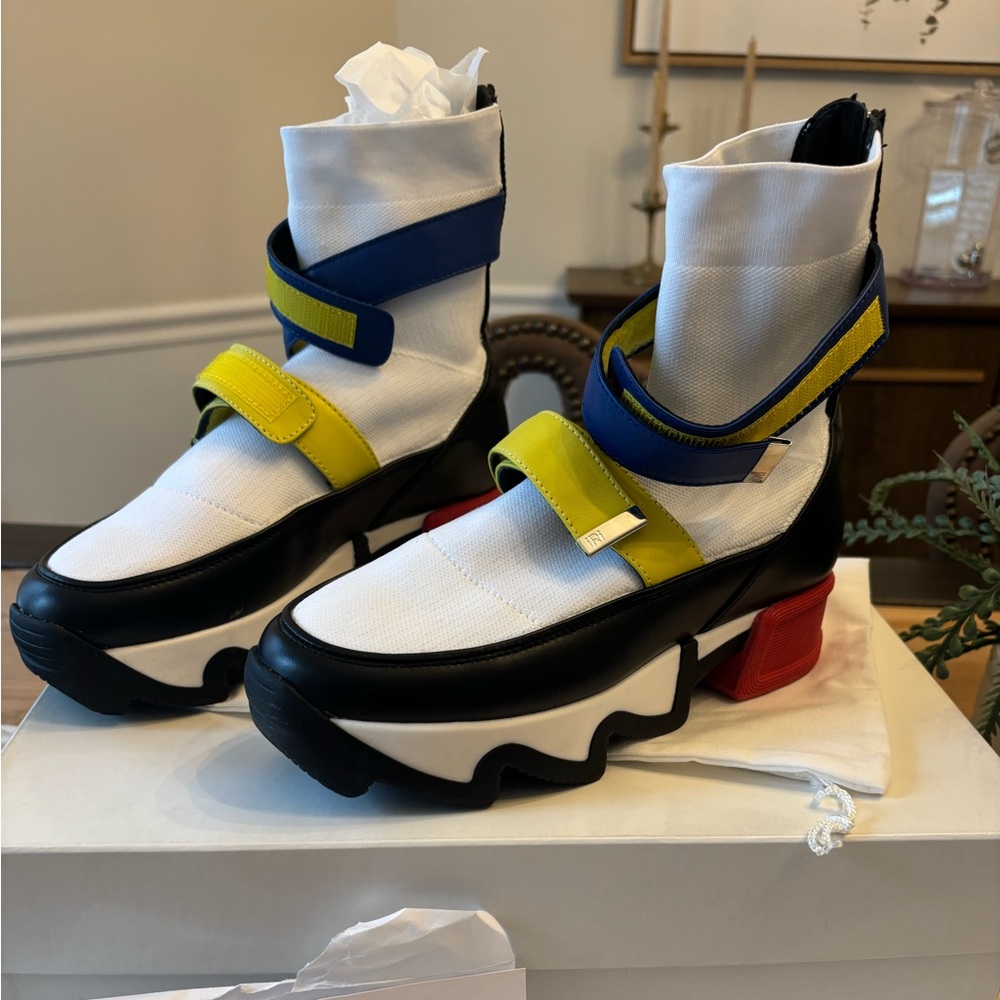 Colorful High-Top Women's Sneakers